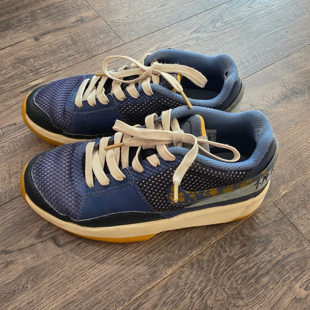 Nike Ja 1 Hunger Day One Blue Navy Yellow Basketball Shoes DR8785-400 Mens - Picture 4 of 11
